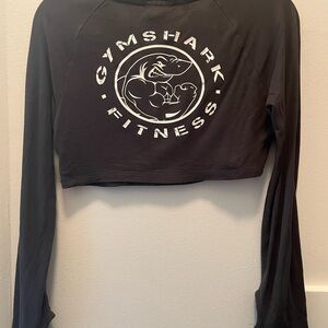 Gymshark Black Long Sleeve Crop Top